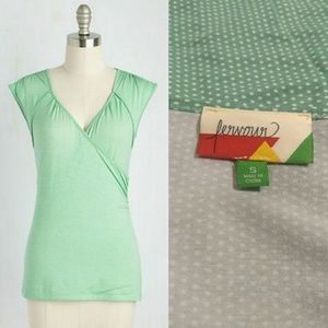 ModCloth Polka Dot Shirt